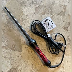 Chi Lava Ceramic 3/8''-3/4'' Tapered Hairstyling Wand Red Black